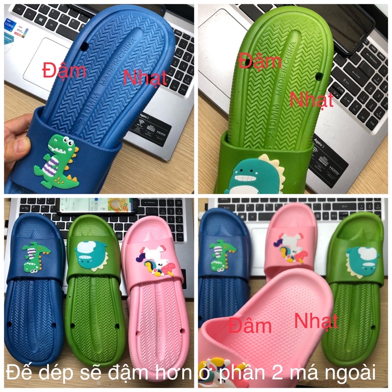 Dép lê quai ngang trẻ em dép bánh mì cute cho bé trai bé gái