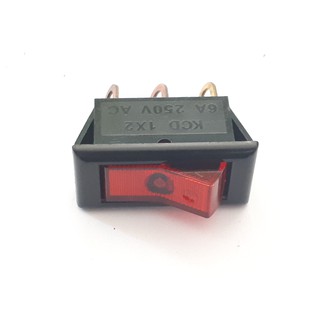 công tắc bập bênh 3 chân 1 tiếp điểm  32mm x 16mm(có đèn)