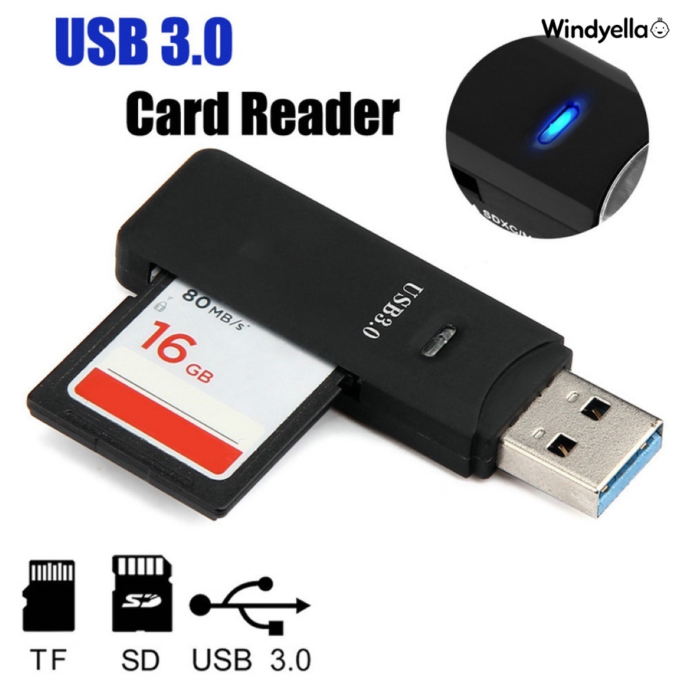 Đầu Đọc Thẻ Nhớ USB 3.0 Cho PC Laptop