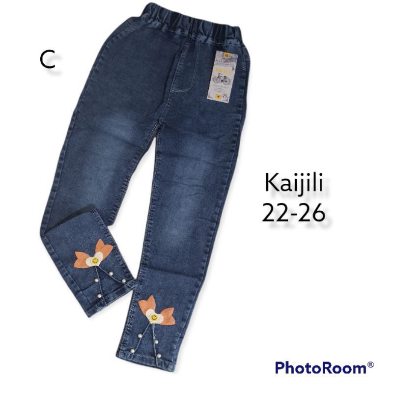 Quần Jean Dài Nữ // Quần Jean kaijili size 22-26 (5-10 Tuổi)