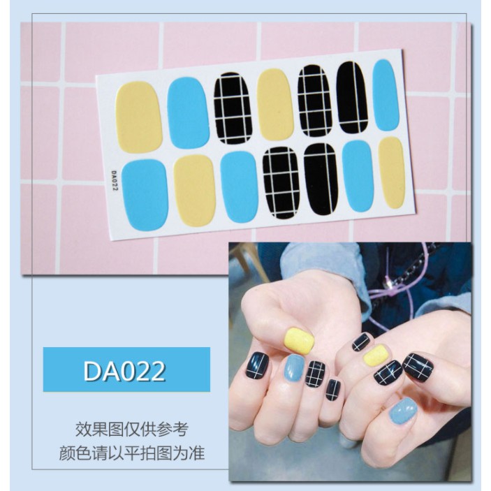 Dán móng tay ❌ 3D Korean Style Fashion nail sticker loại tốt [DA021-040]