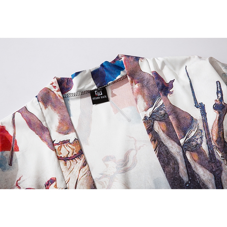 Bebovizi Fashion Women Men's Kimono Outer Blouse Japanese Loose Harajuku Beach Unisex Clothes Import | BigBuy360 - bigbuy360.vn