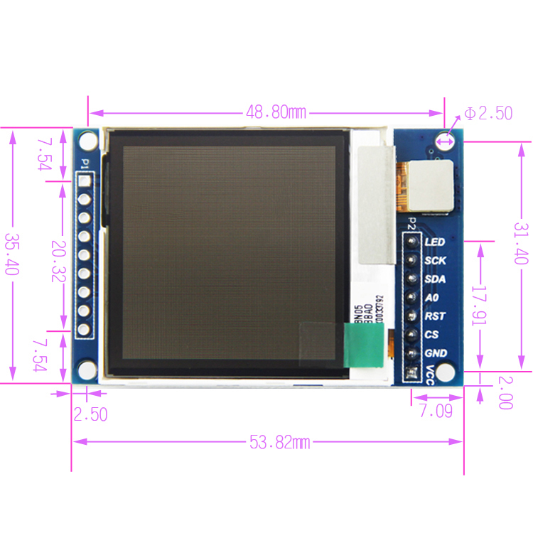 Mô Đun Màn Hình Tft Ips Oled 1.6 "Tft Ips Oled Hiển Thị Màn Hình Lcd 130x130 Cho Arduino