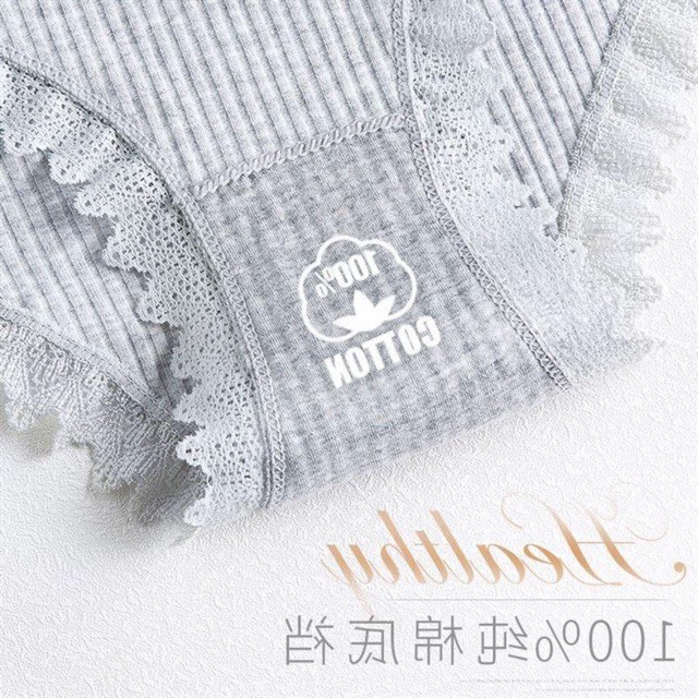 QUẦN COTTON KHÁNG KHUẨN GÂN TĂM VIỀN REN ĐẸP | BigBuy360 - bigbuy360.vn