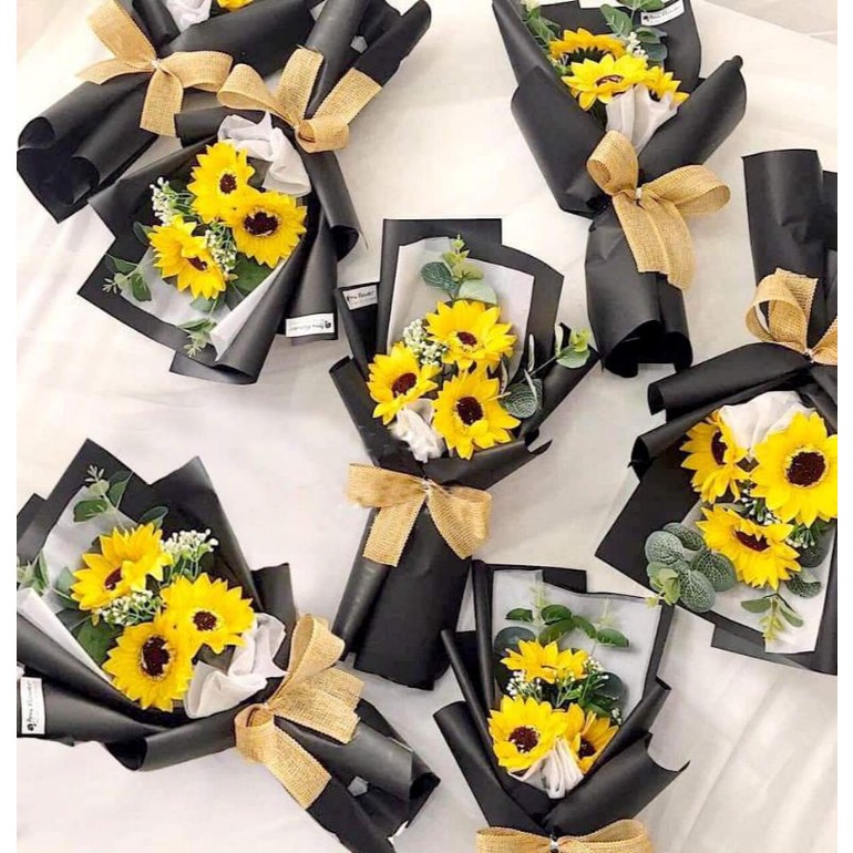Bó hoa hướng dương sáp 1,3,5,7 bông.