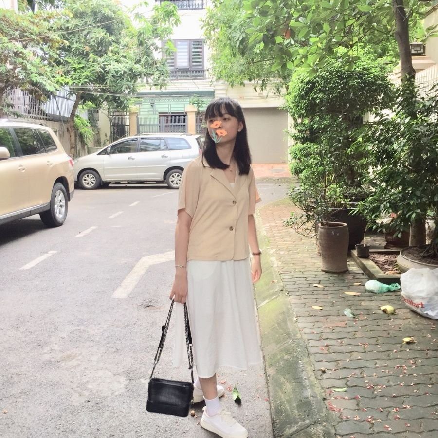 [AMANDA] Blazer tay ngắn thời trang thanh lịch cho nữ. Blazer croptop ngắn tay - có ảnh thật
