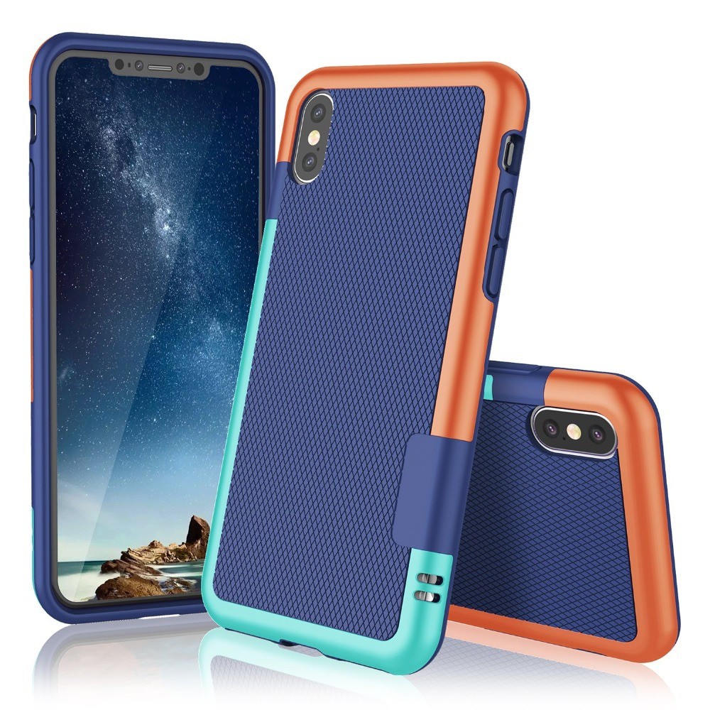Vỏ điện thoại chống va đập chống trượt Ultra Slim 3 màu Hybrid cho ốp lưng iphone X XS MAX XR 7 8 6 6S 11 pro max Plus Vỏ silicon TPU mềm