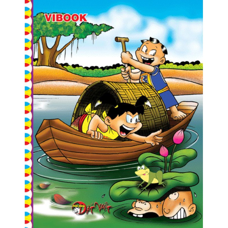 Cây 100 quyển Tập Vibook 96 trang in 4 ô ly " Thần Đồng Đất Việt Sẽ Chia "