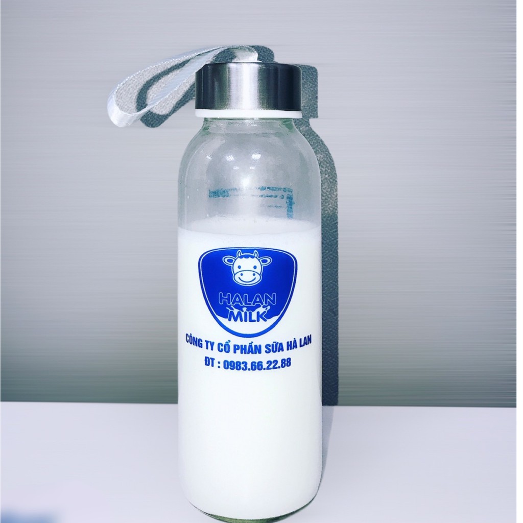 Bình lắc sữa non thuỷ tinh 250ml-Công ty Halan Milk