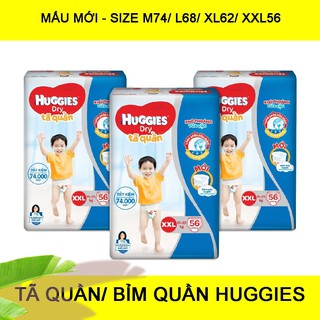 TÃ QUẦN HUGGIES MẪU MỚI – SIZE M-74 MIẾNG/ L-68 MIẾNG/ XL-62 MIẾNG/ XXL-56 MIẾNG  Baoyen