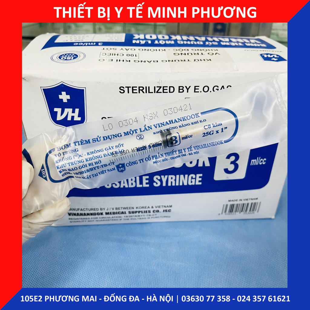 Bơm tiêm 1 lần Vinahankook 3ml