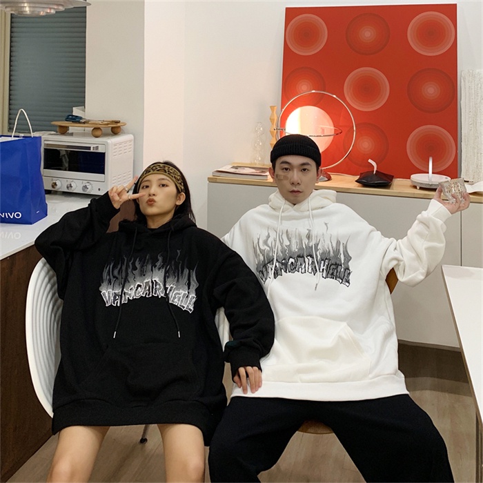 Áo hoodie nỉ bông unisex form rộng VANDERHELL