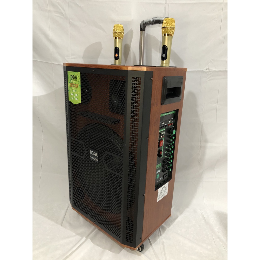 LOA KÉO CAO CẤP DBA 1585 BASS 40 BA ĐƯỜNG TIẾNG ÂM THANH SIÊU CHẤT, KÈM 2 MÍC KIM LOẠI UHF CHỐNG HÚ XỊN