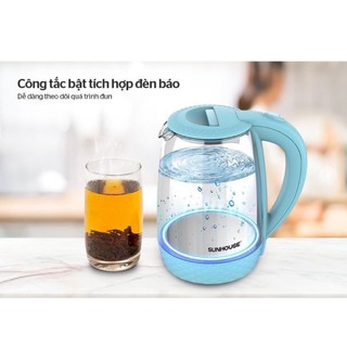 ẤM ĐUN SIÊU TỐC SUNHOUSE SHD1215 1,8lit (hkm Ensure_hộp xanh dương đậm)