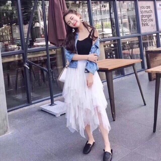 Chân Váy Tu tu (dài qua gối chuẩn mẫu)