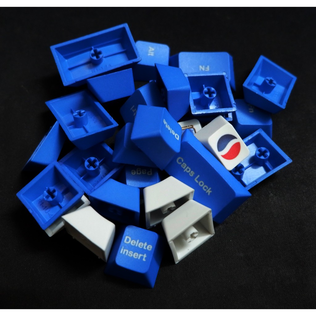 Bộ keycap PBT 132 nút thick PBT in Dye Sub Cherry profile chủ đề Pepsi