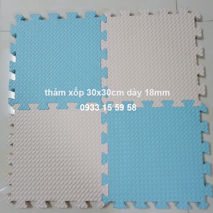 [Hàng mới về] Thảm lót sàn, thảm xốp vân khê nhiều màu cỡ 30x30cm dày 18mm