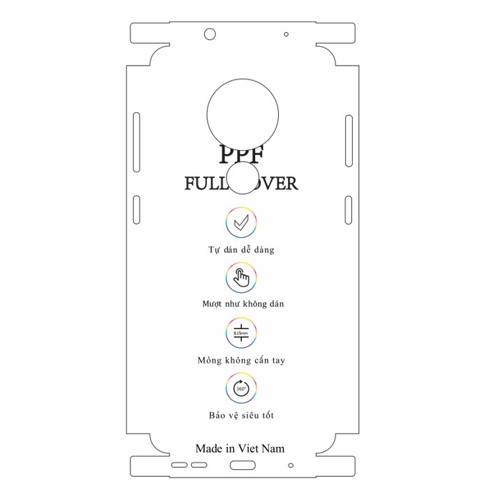 Dán dẻo PPF Nokia 7.2 mặt sau và viền