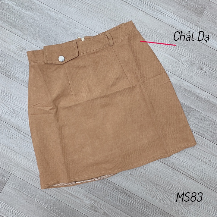 Chân váy dạ chữ A dáng ngắn co dãn nhự có quần trong MS83