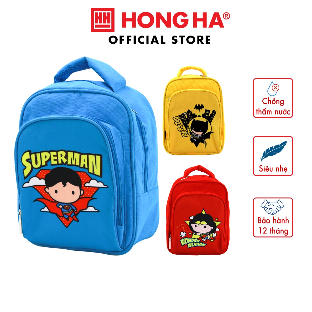 Balo mầm non hoạt hình DC Hồng Hà chống thấm nước - 3713