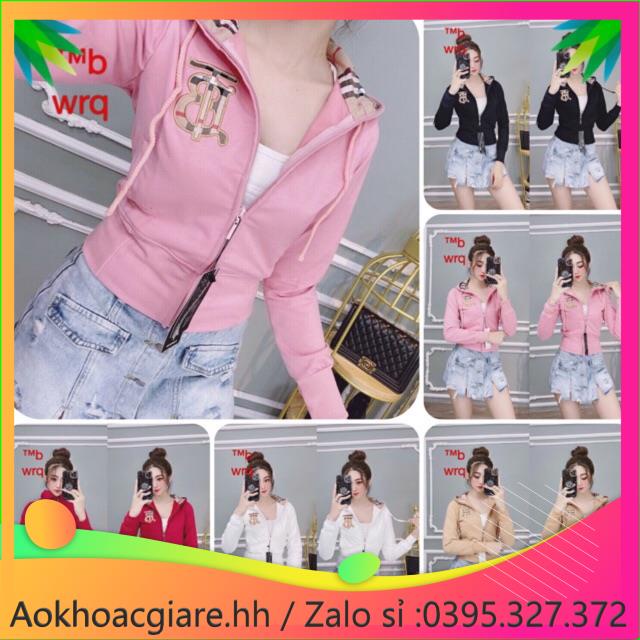 Áo khoác nữ chống nắng thun da cá lửng thêu chữ TTBB