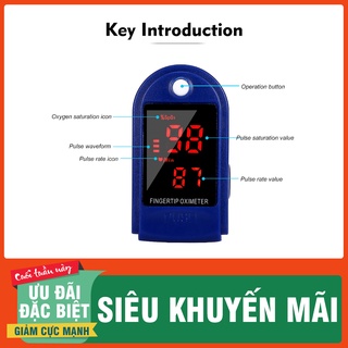 Máy đo Sp02 đo nồng độ oxy trong máu và nhịp tim Fingertip Pulse Oximeter LK-87 màn LED