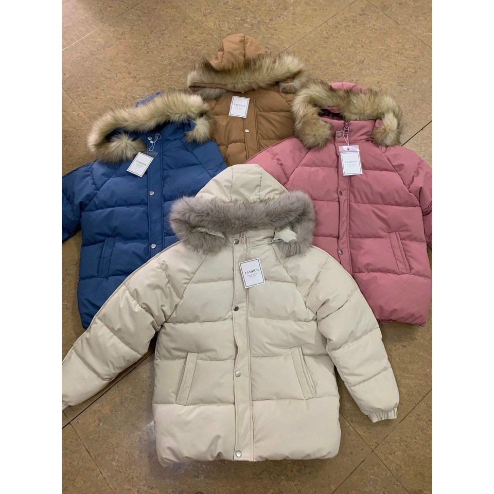 áo phao ngắn mũ lông đẹp | BigBuy360 - bigbuy360.vn