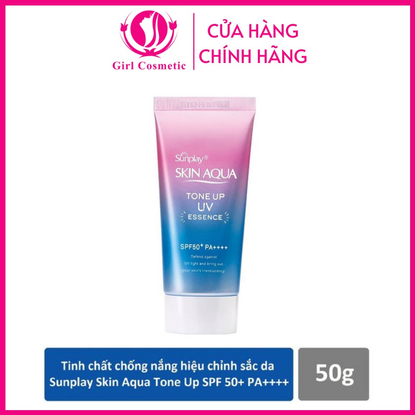 Kem chống nắng Skin Aqua Tone Up UV Essence SPF50+ PA++++ hàng nội địa Nhật