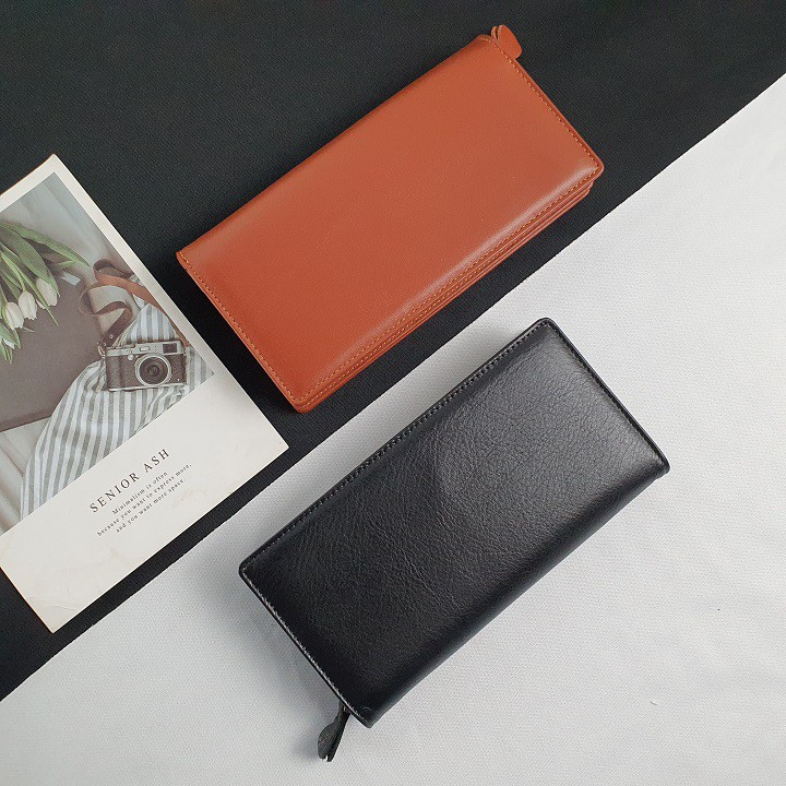 Clutch cầm tay Unisex da bò thật CL129VB (Đen/Nâu) [Freeship] - 100% da bò thật, BH 3 năm | BigBuy360 - bigbuy360.vn