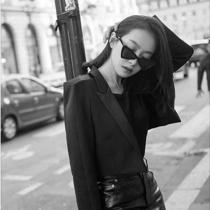 Kính mát mắt mèo gọng nhựa phong cách thời trang dành cho nữ