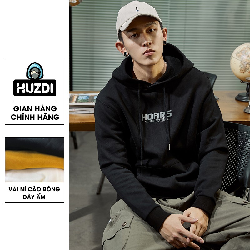 Áo Hoodie Nam Nữ Unisex HUZDI - Phong Cách Hàn Quốc Cá Tính, Chất Nỉ Cào Bông Dày Ấm - Mã HOD012 | BigBuy360 - bigbuy360.vn
