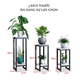 Kệ để chậu hoa cây cảnh IGA để ở trong nhà ngoài trời sân vườn ban công cực chill - GM48
