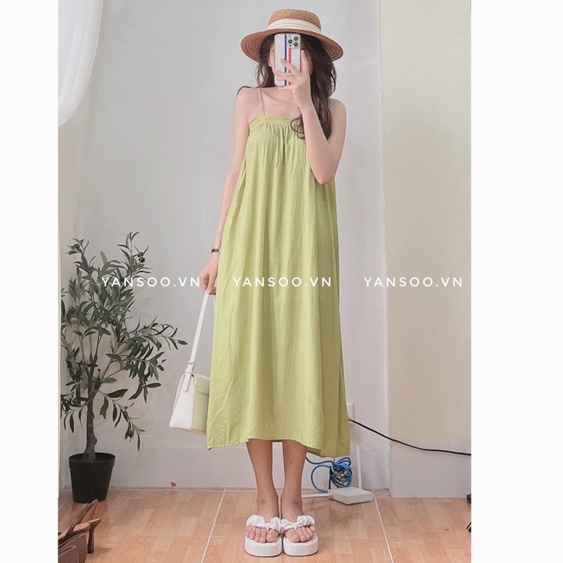 Đầm , Váy hai dây dáng dài ,maxi dáng xoè dài đi biển cực đẹp by YANSOO