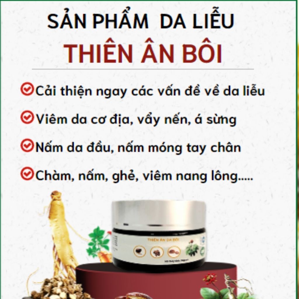 Bôi Da Thiên Ân ❤️[ CHÍNH HÃNG ] ❤️ Hỗ Trợ Vảy Nến, Á Sừng, Chàm, Nấm Ghẻ