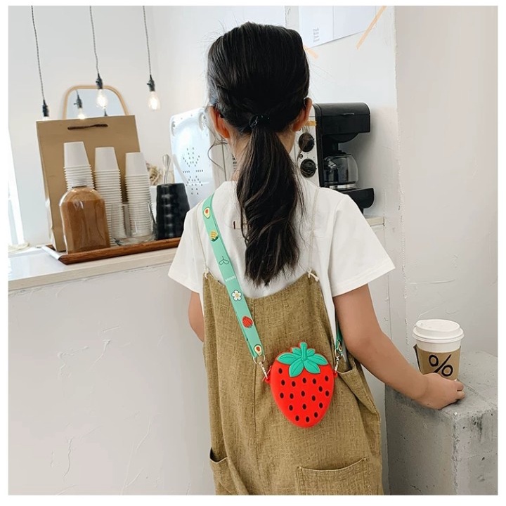 Túi Đeo Chéo SIlicon Hoa Quả Cho Bé