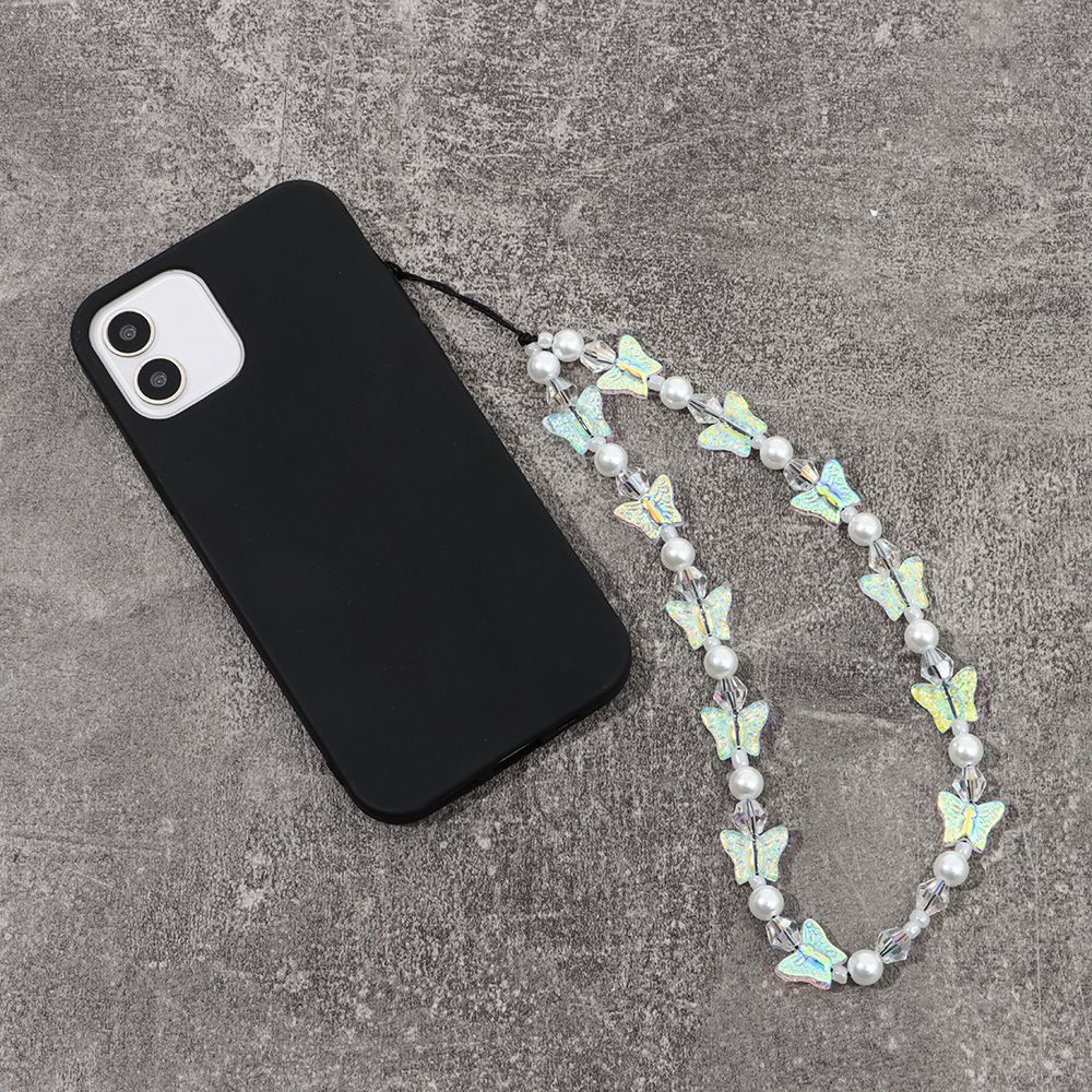 Dây đeo điện thoại đính hạt thủ công nhiều màu sắc chống thất lạc