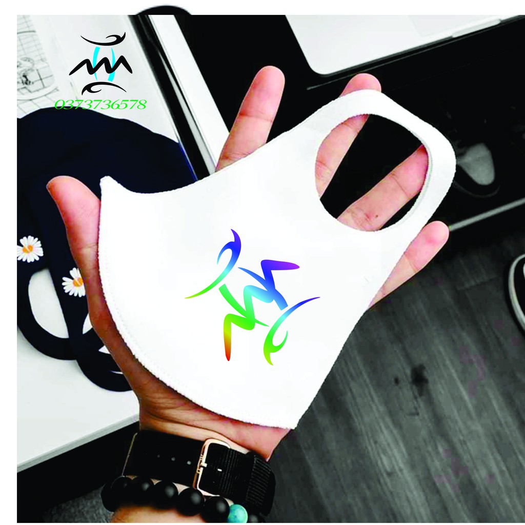 Khẩu trang vải su loại tốt có in hình phản quang | BigBuy360 - bigbuy360.vn