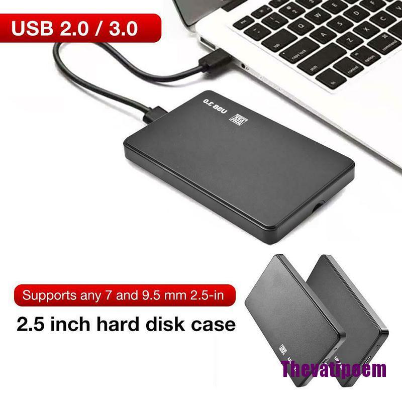 SATA Hộp Đựng Ổ Cứng Ngoài Hdd Usb 3.0 / 2.0 5gbps Tiện Dụng