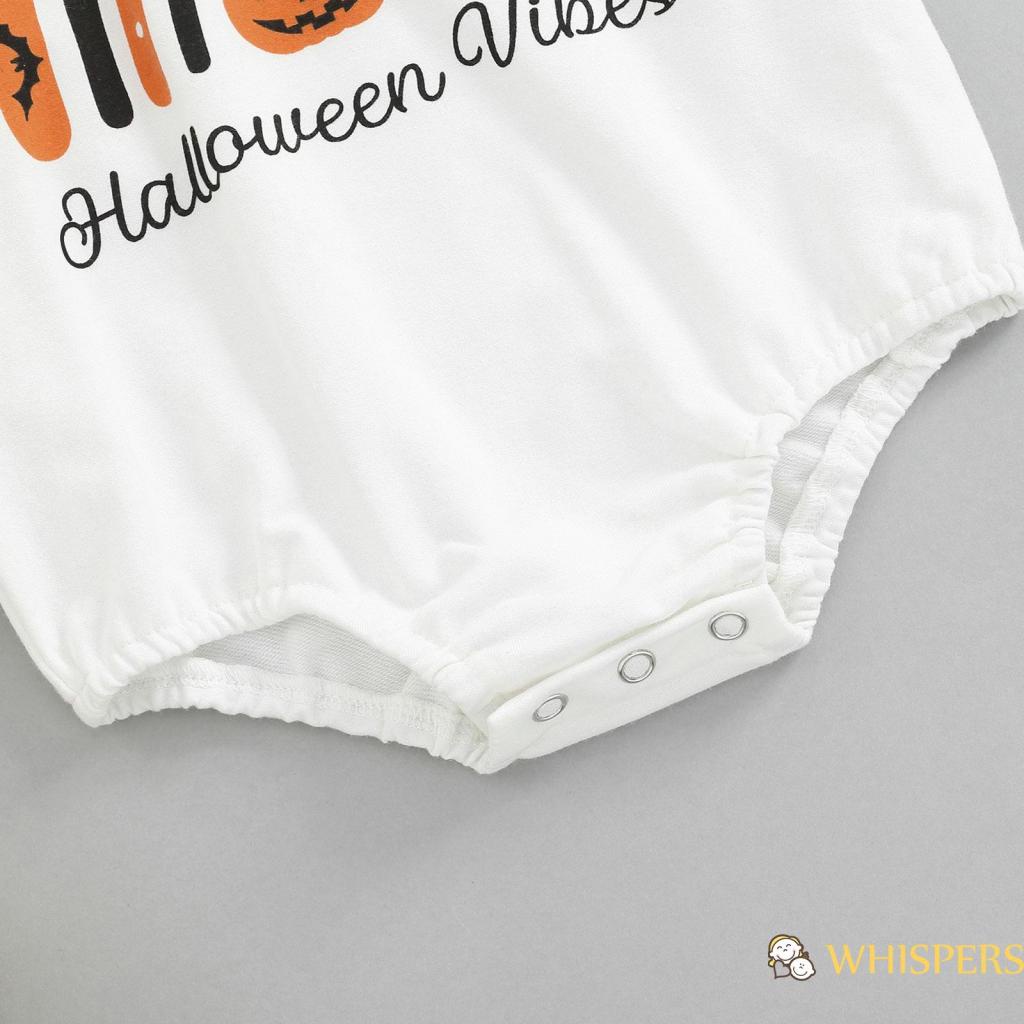 Bộ Áo Liền Quần Tay Dài Có Nón In Hình Bí Ngô Và Cầu Vồng Halloween Dành Cho Bé Trai Gái 0-3 Tuổi