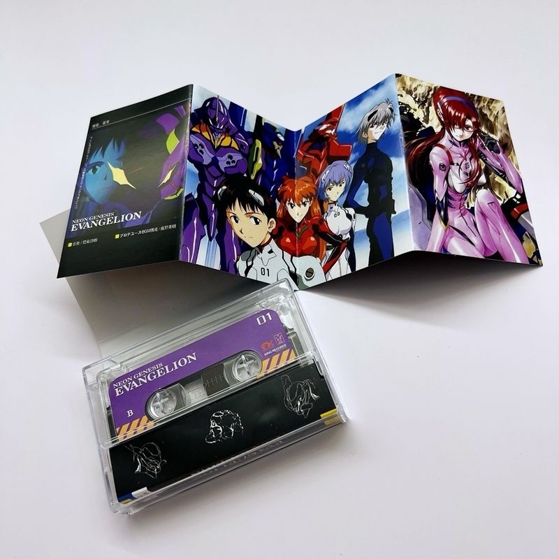 Băng cassette eva neon genesis Evaangelion ost Evaa-01 Phiên Bản Giới Hạn Màu Tím