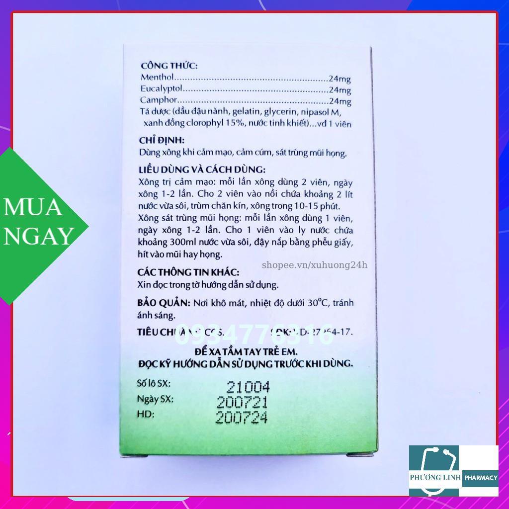Viên xông EUCA OPC - xông khi cảm cúm, xông sát khuẩn mũi họng
