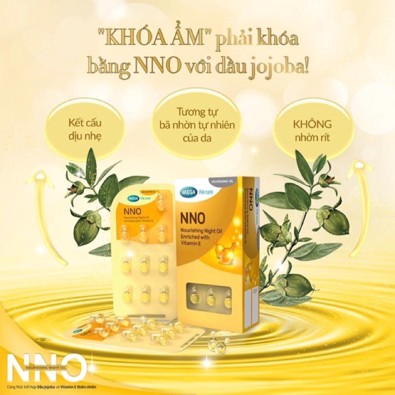 Viên Dưỡng Da NNO Vitamin E & NNO Vite Dưỡng Trắng Da (Hộp 30 viên)