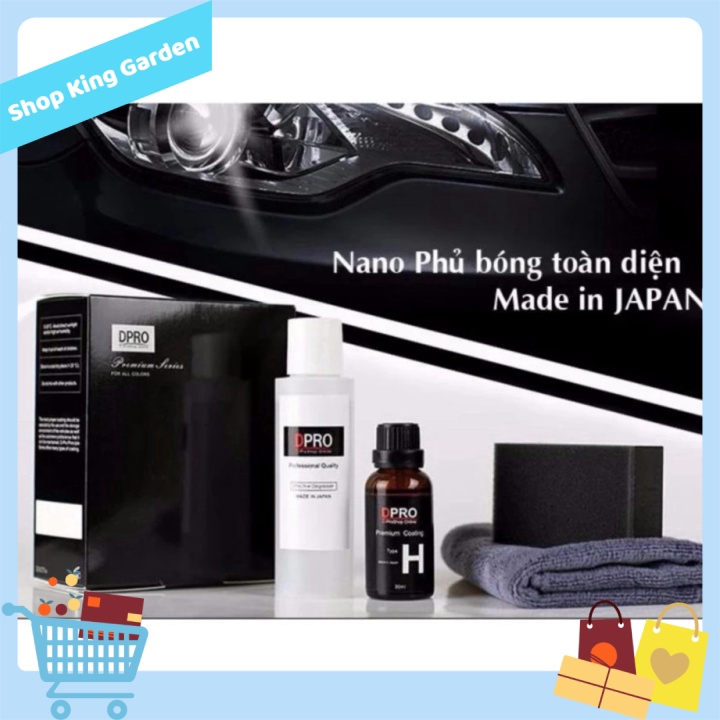 Phủ bóng ceramic pro DPro công nghệ Nhật Bản, Premium Coating - King's Garden