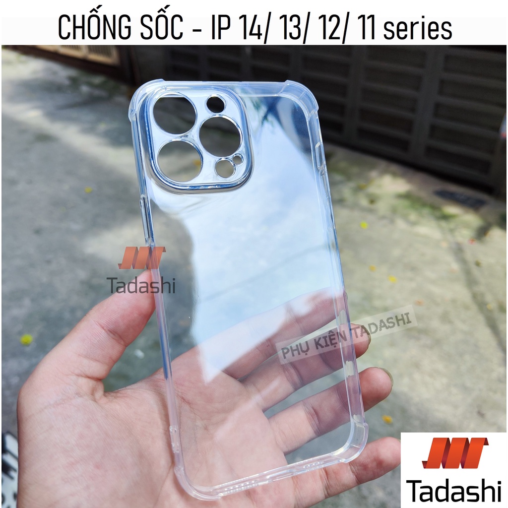Ốp Lưng Iphone 14/ 14 Pro/ 14 Pro Max/ 14 Plus, IP 11/ 12/ 13/ 13 Pro Max Dẻo Trong Suốt, Chống Sốc 4 Góc Bảo Vệ Camera