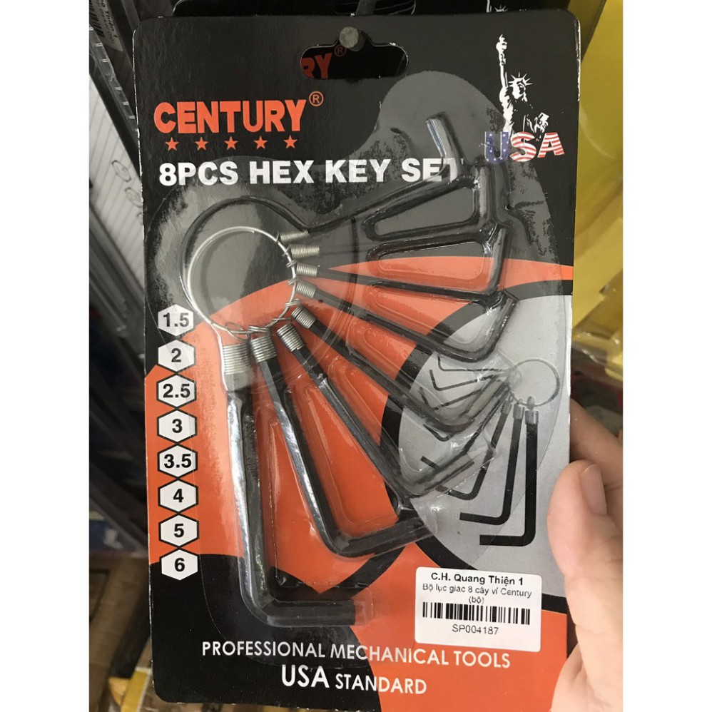 Bộ lục giác xòe 8 cây và 10 cây Century