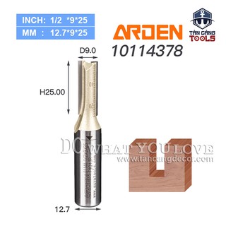 Mũi Router Móc Rãnh Arden 25 x 9mm Cốt 12.7 mm