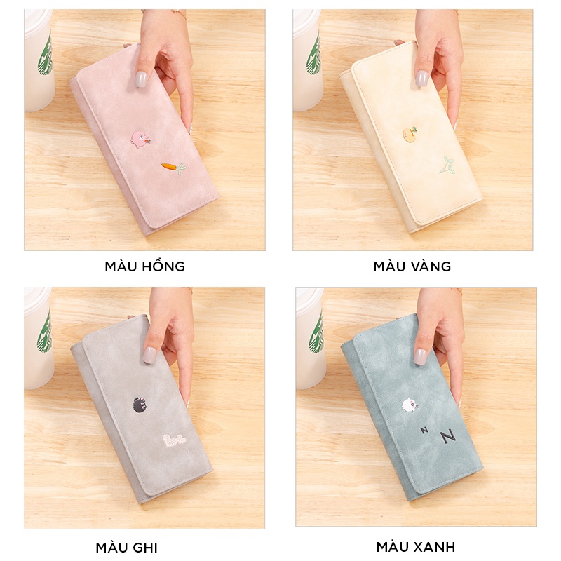 Ví nữ dài cầm tay cao cấp đẹp đựng tiền giá rẻ nhiều ngăn LOT STORE VD511