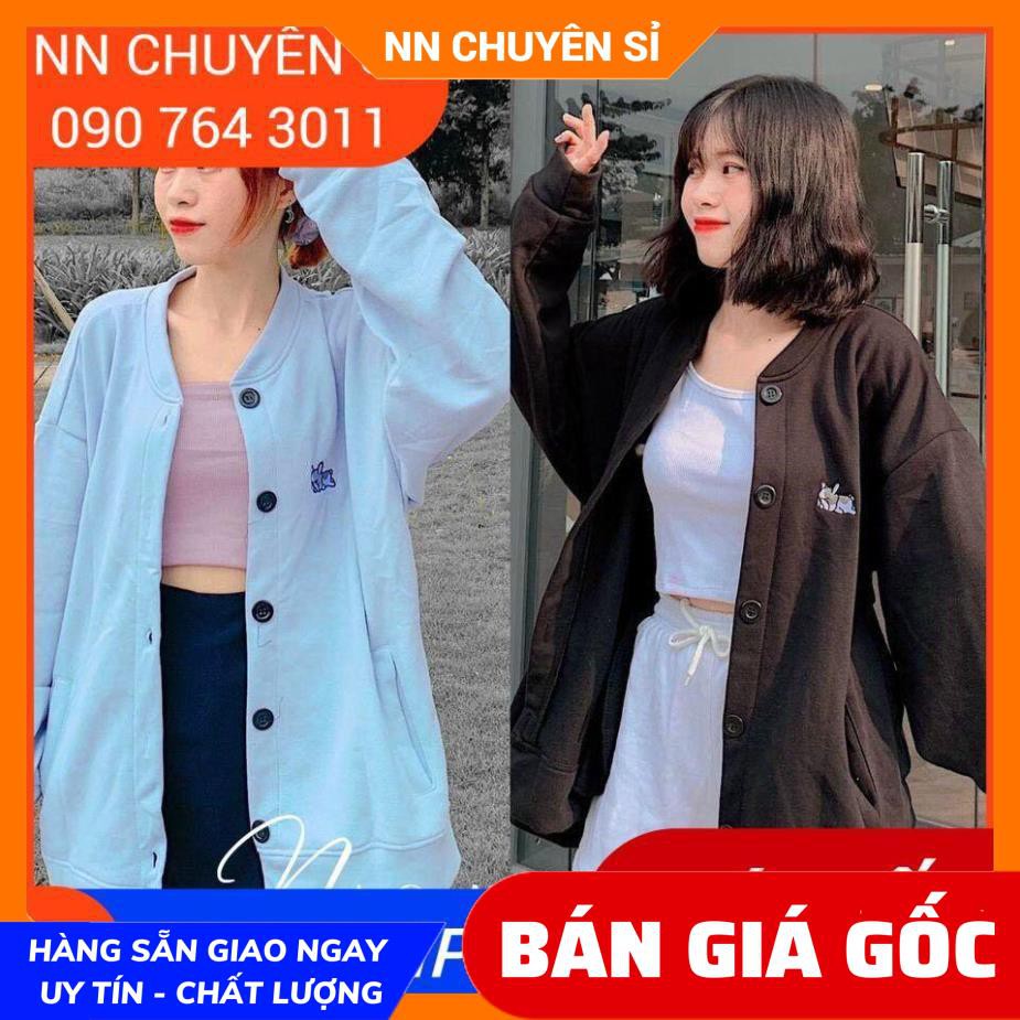 ÁO KHOÁC NỈ BÔNG CARDIGAN THÊU CÚN CỰC HOT AKN27 ⚡100% ẢNH THẬT⚡