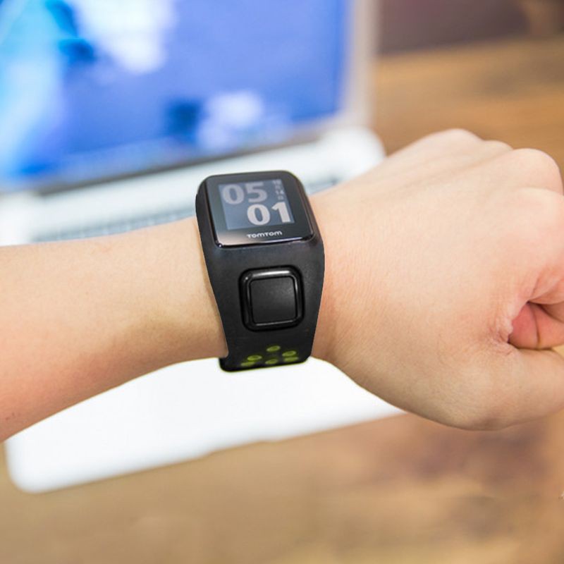 Dây đeo silicone thể thao chống shock cho đồng hồ thông minh Tom Generation