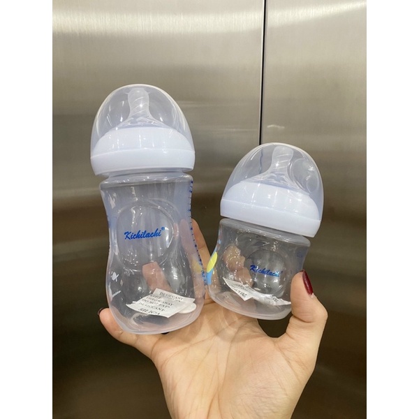 BÌNH SỮA CAO CẤP KICHI CỔ RỘNG NÚM SIÊU MỀM CHO BÉ